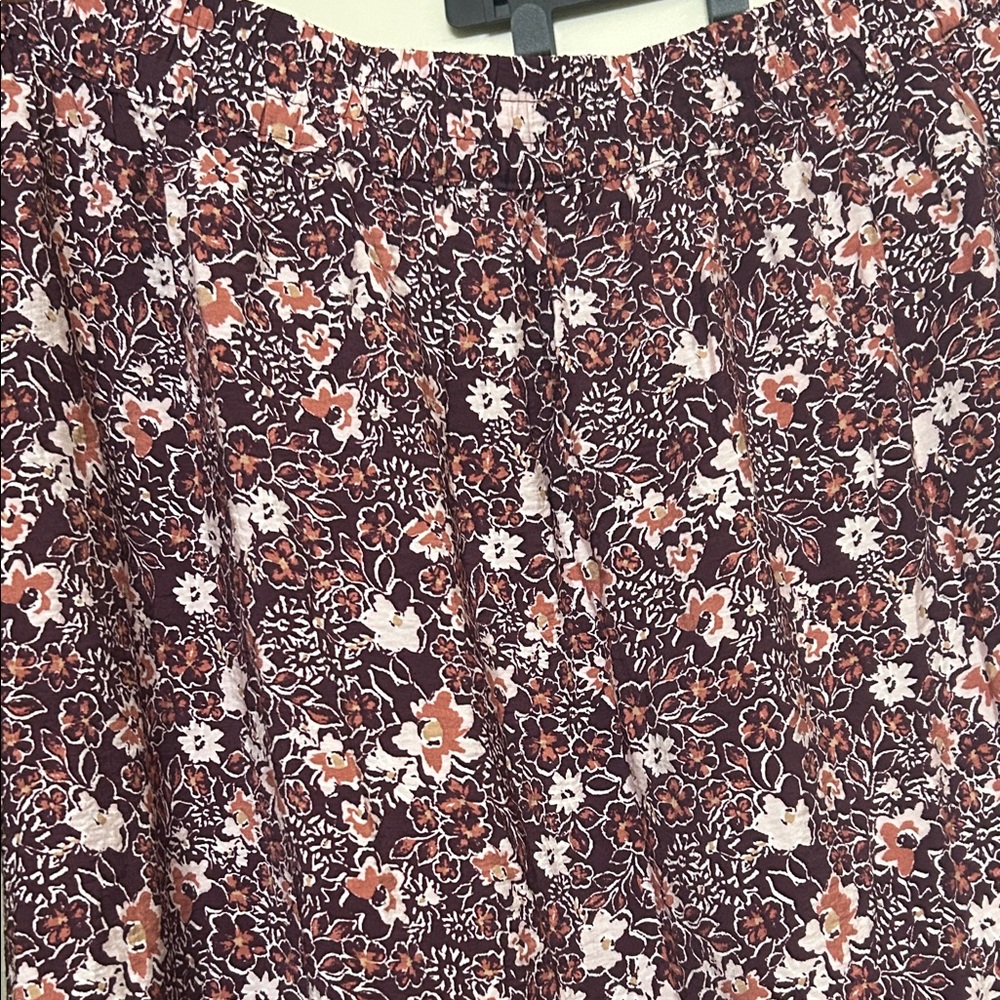 Universal Thread Floral Skirt in Purple and Pink